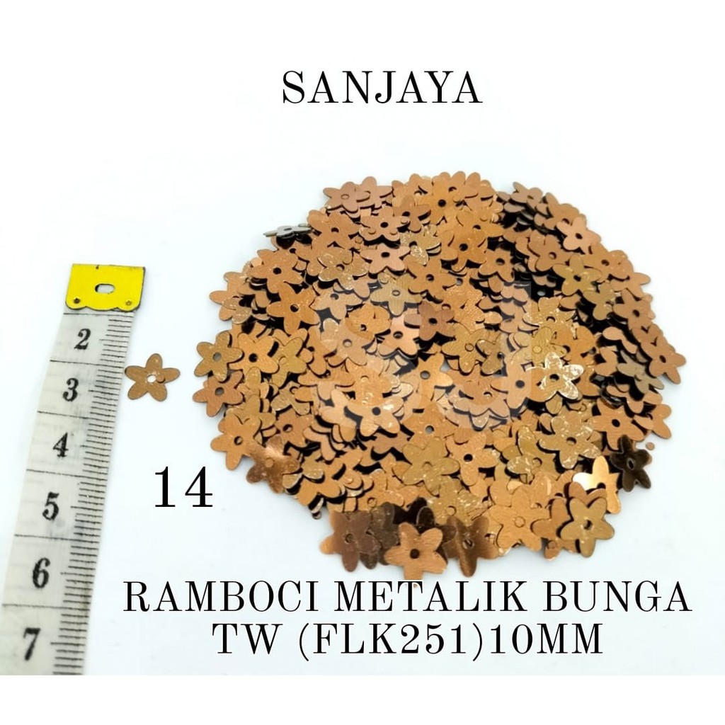 PAYET RAMBOCI / RAMBOCI BUNGA / PAYET MANIK BUNGA / RAMBOCI BUNGA TAIWAN (FLK251) 10MM