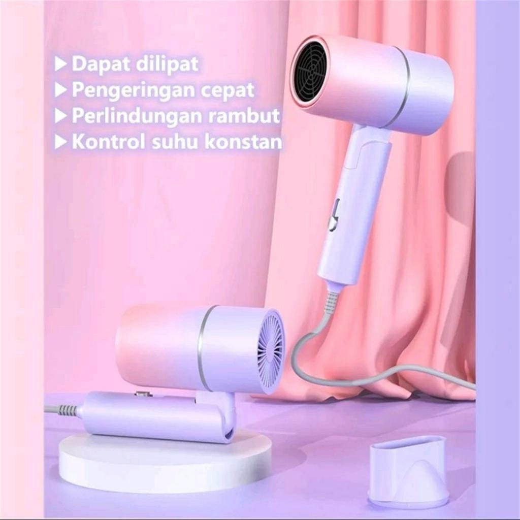 Hair Dryer Negative Ion Portable Hair Protection Quick Drying Pengering Rambut Shenar