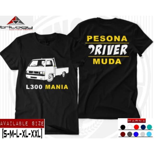 KAOS DISTRO DRIVER MUDA L300 MANIA PESONA DRIVER MUDA BAHAN KATUN