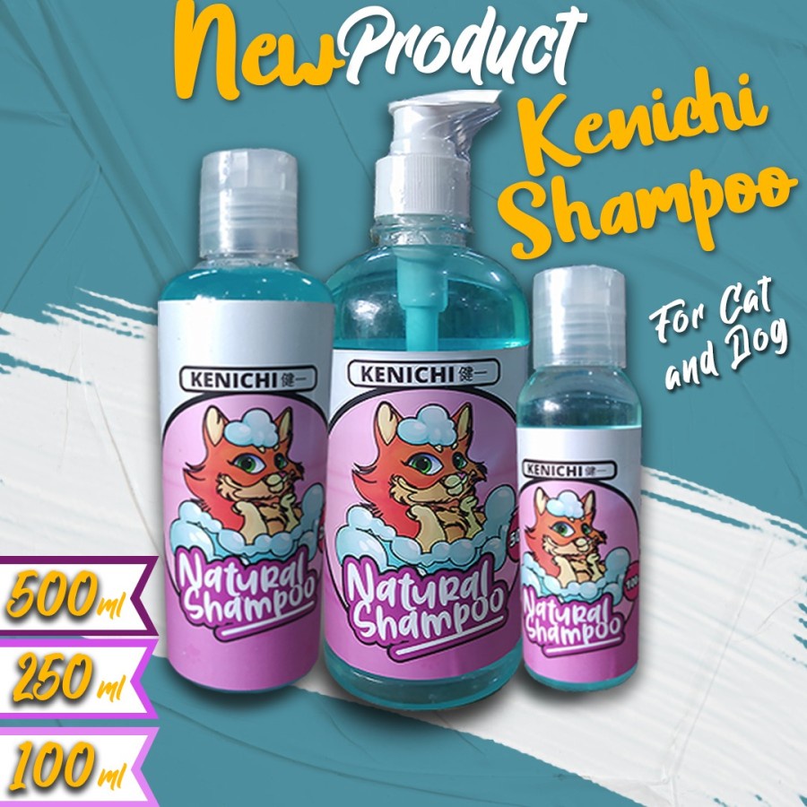 SHAMPOO ANJING KUCING KENICHI SHAMPO dog sampo lembut anti kutu jamur