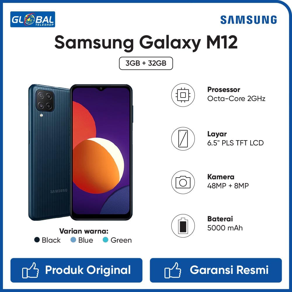 Samsung Galaxy M12 Smartphone [3/32GB]