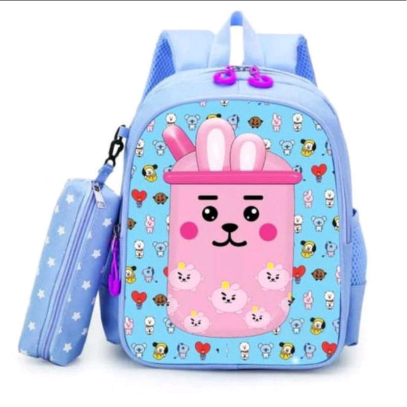 Tas Ransel Anak Perempuan Karakter BOBA - RANSEL BOBA EXTRA POCKET CUBE - TAS BOBBA - RANSEL BOBBA - TAS BOBA ANAK