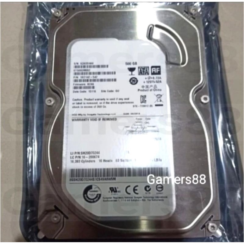 HDD 500gb Hardisk 500gb White Harddisk PC 500gb Internal 3.5&quot; type A02