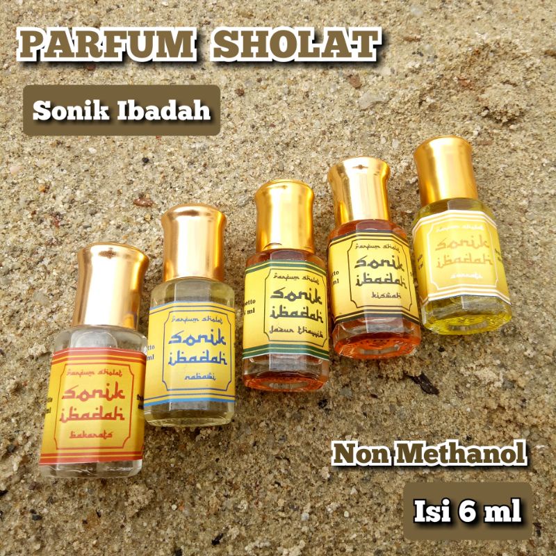 Parfum Sholat Non Alkohol Brand Sonik Ibadah Kualitas Terjamin isi 6 ml