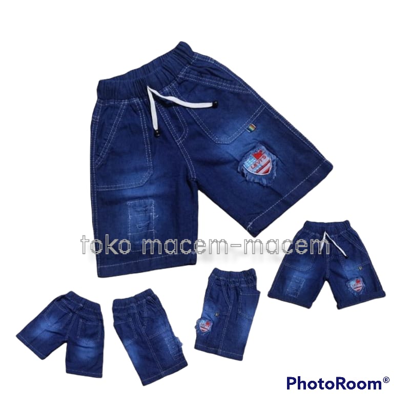 Celana Pendek Cargo Anak Bahan Jeans Icewash 1-8 tahun / celana pendek anak laki-laki / celana anak laki-laki  / celana jeans anak laki laki / jeans anak laki laki