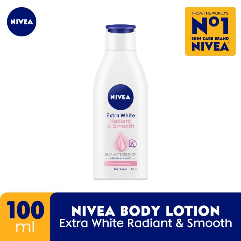 NIVEA Extra White Radiant &amp; Smooth 100ml dan 200ml