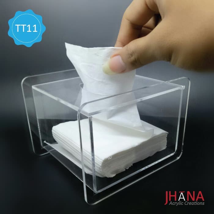 TERLARIS / Akrilik Tempat Tisu - Kotak Tisu Akrilik - Persegi