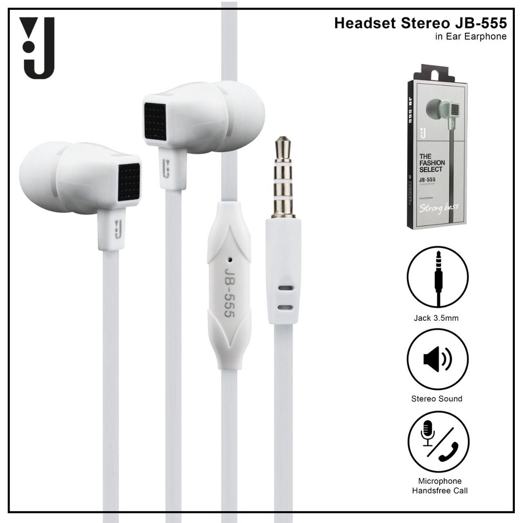 (ba) HF Headset / Earphone JBL JB-555 Stereo Bass In Ear Earphone