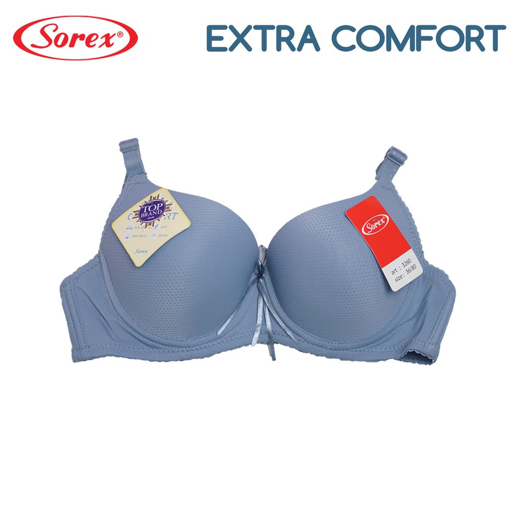 BH Sorex 3260 Pori Busa Kawat Setara Cup B Wanita Dewasa | Kancing 2 Kait Dua Sorex Bra Perempuan Extra Comfort | Sguna | Pakaian Dalam Underwear