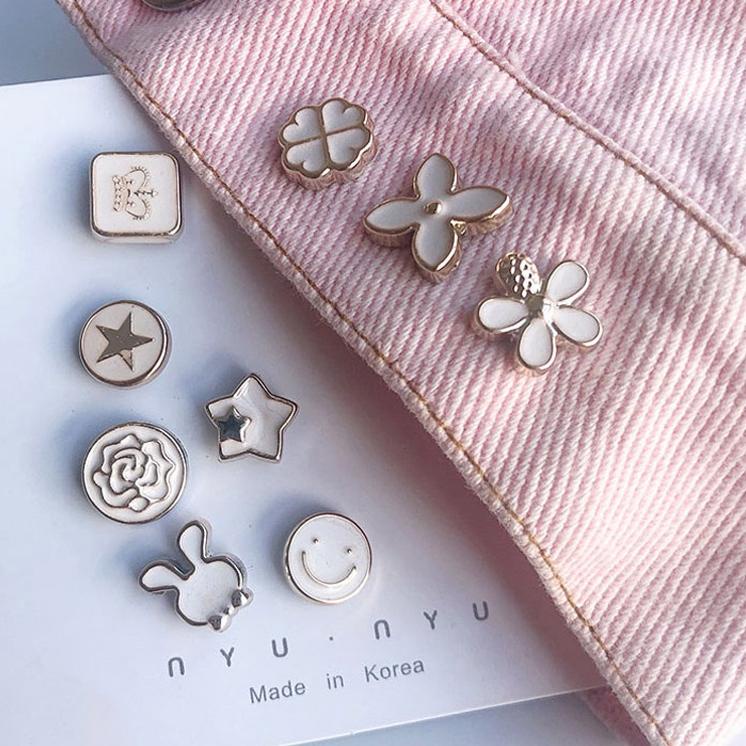 Serbuuuu.. ( 10 Pcs ) Pin Baju Motif Cantik Accidental Pin / Kancing Baju Bross Hijab Jeans Jaket