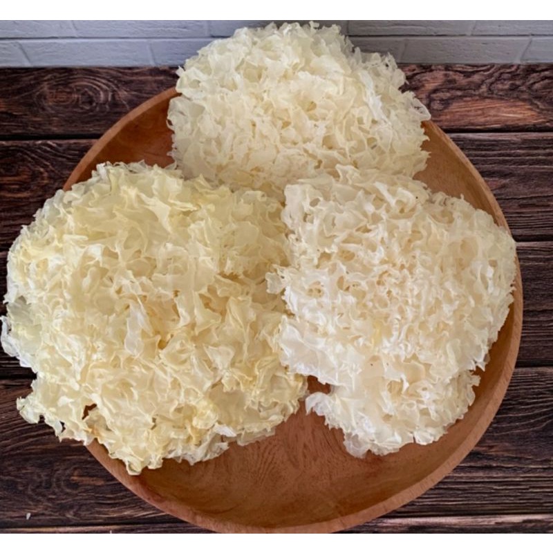 

Jamur Es Kering 50gr / Jamur Salju / Snow White Fungus / Jamur Putih Kering