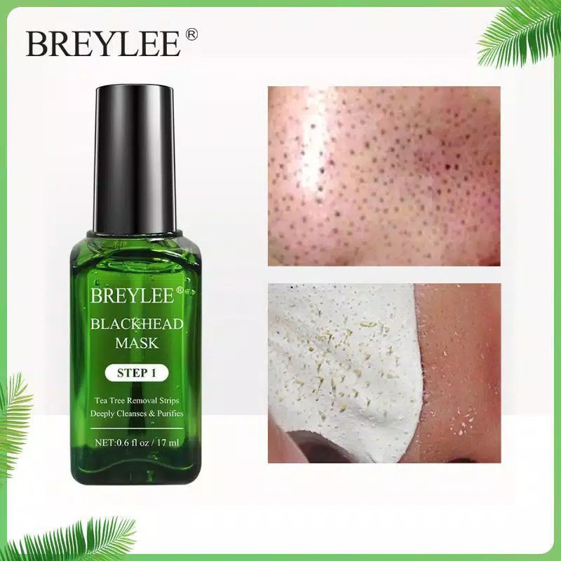 Breylee Pengangkat Komedo Breylee Step 1 Blackhead Masker Breylee Step 2 Pore Minimizer Serum ORI