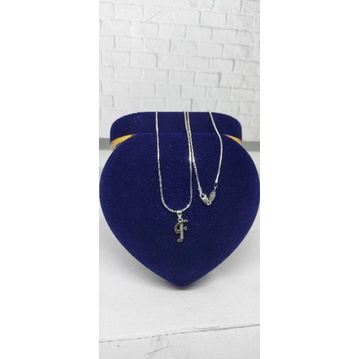 KALUNG KASANDRA FLEXY + LIONTIN HURUF LATIN MP 1 BRS / KALUNG PERAK ASLI SILVER 925 LAPIS EMAS/ KALUNG FASHION WANITA TERBARU