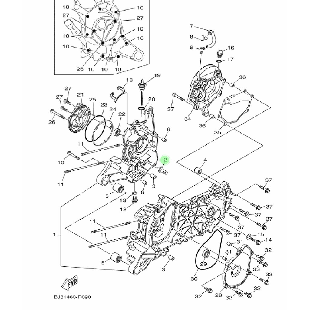 NOZZLE 3 LUBANG SEMPROTAN POMPA OLI KRUK KREK AS MIO M3 S Z SOUL GT FINO XRIDE X RIDE GEAR 125 FREEGO FREE GO FAZZIO ORI YGP 2PH-E5155-01