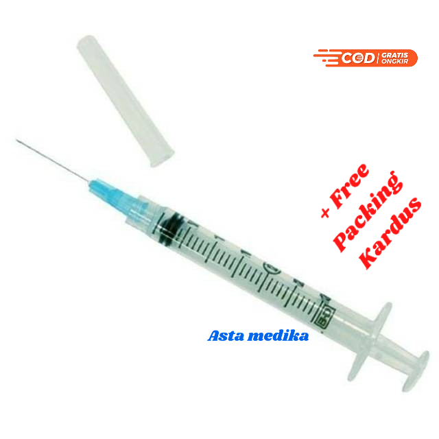 Terumo Spuit 1cc With Needle 26G x 1/2&quot; Disposable Syringe 1cc With Needle 26G Terumo / Alat Suntik 1cc Suntikan 1ml Terumo BOX