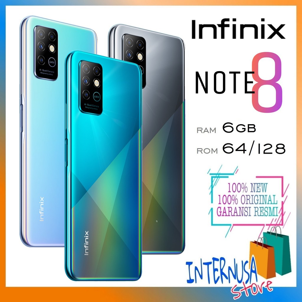 HP INFINIX NOTE 8 6/128 6/64 - GARANSI RESMI - INFINIX NOTE 8 RAM 6GB