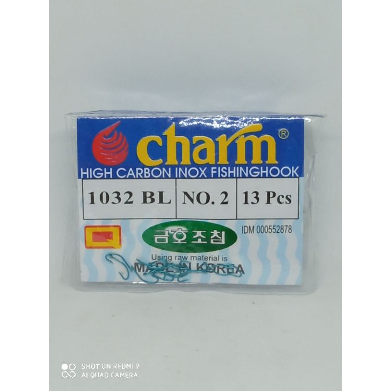 Kail Pancing Charm No.02 (1032 BL) isi 13 Pcs