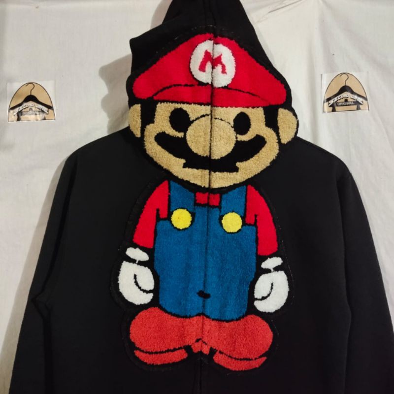 hoodie bape x baby milo mario bros