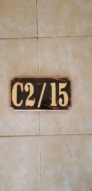 Nomor/nomer Rumah Kayu Huruf Timbul