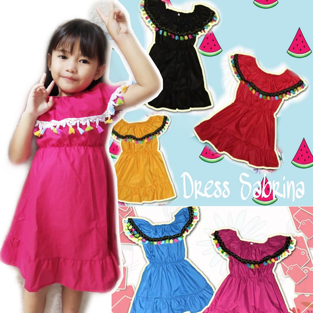 Dress Anak Sabrina umur  1-5 tahun