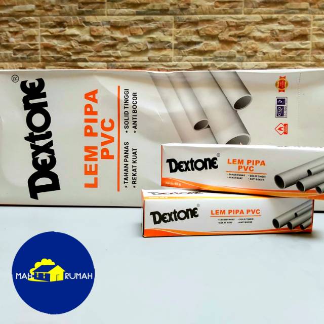 Lem Pipa PVC Lem Fitting Paralon TUBE 100% Original - DEXTONE 40gr 40 gram