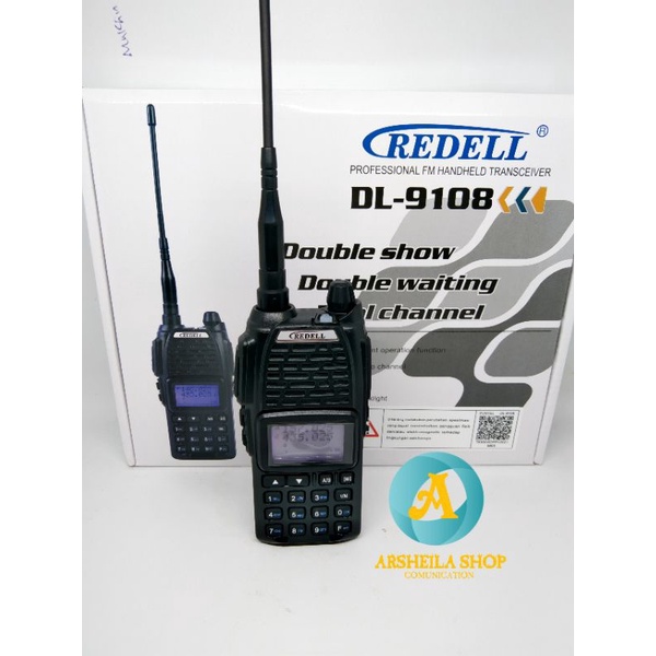 HT Redel DL 9108 dual band 5 watt garansi 1 tahun free program frekuensi