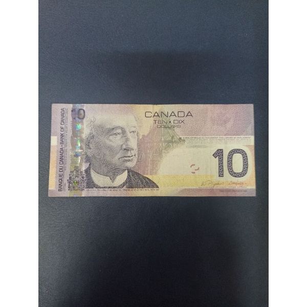 CANADA 10 DOLLAR 2001 UANG ASING