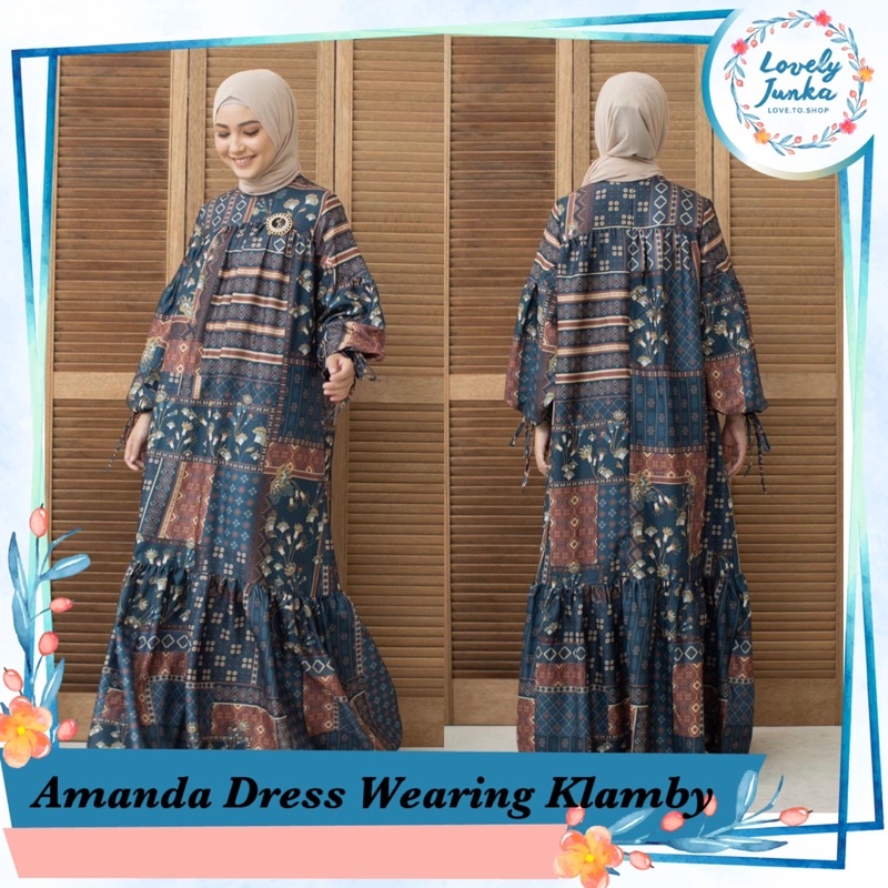 AMANDA DRESS WEARING KLAMBY (SAILOR BLUE SIZE S)