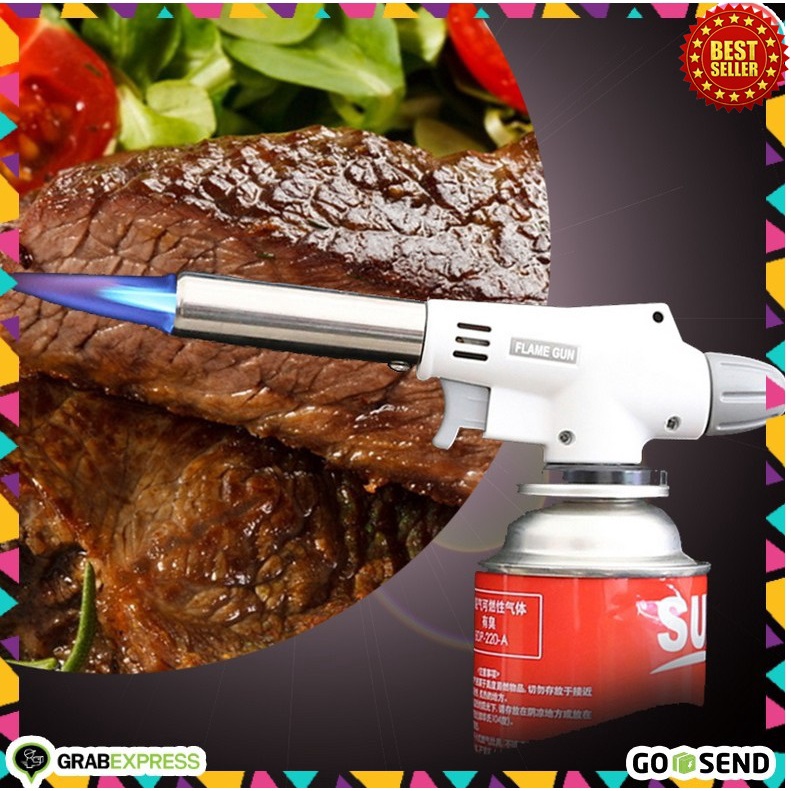 (COD) GAS TORCH ALAT BAKAR KEJU BBQ KEPALA GAS KALENG ALAT LAS MINI PEMANAS GAS