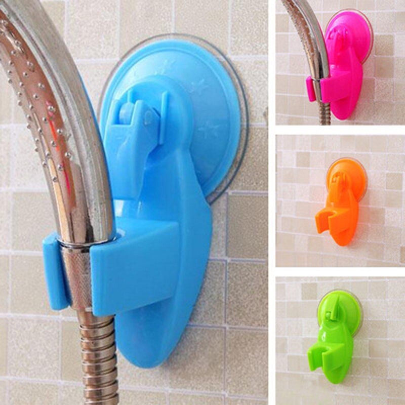 Hanger Caplokan Suction Cup Holder Kepala Jet Shower Washer Head ABS