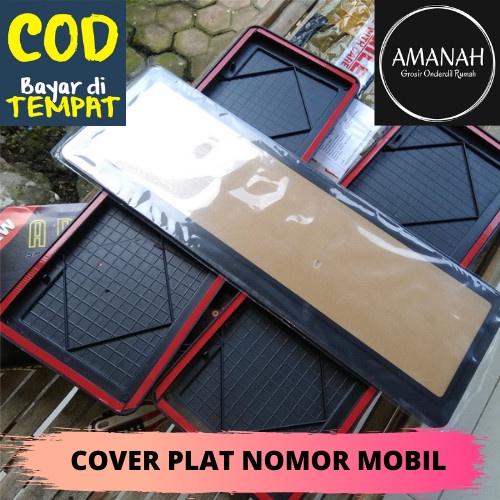 Plat Nomor Mika Mobil Cover Tatakan Mica Akrilik Dudukan Acrylic 2PC