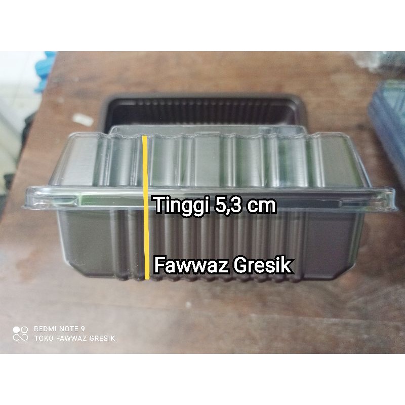 MIKA BROWNIS S  / TRAY BROWNIES S LUX Kue Bolu Bento / Mika Brownis S Lux PET Kecil / Tray Mika Brownis Kecil Small / Tray Sushi