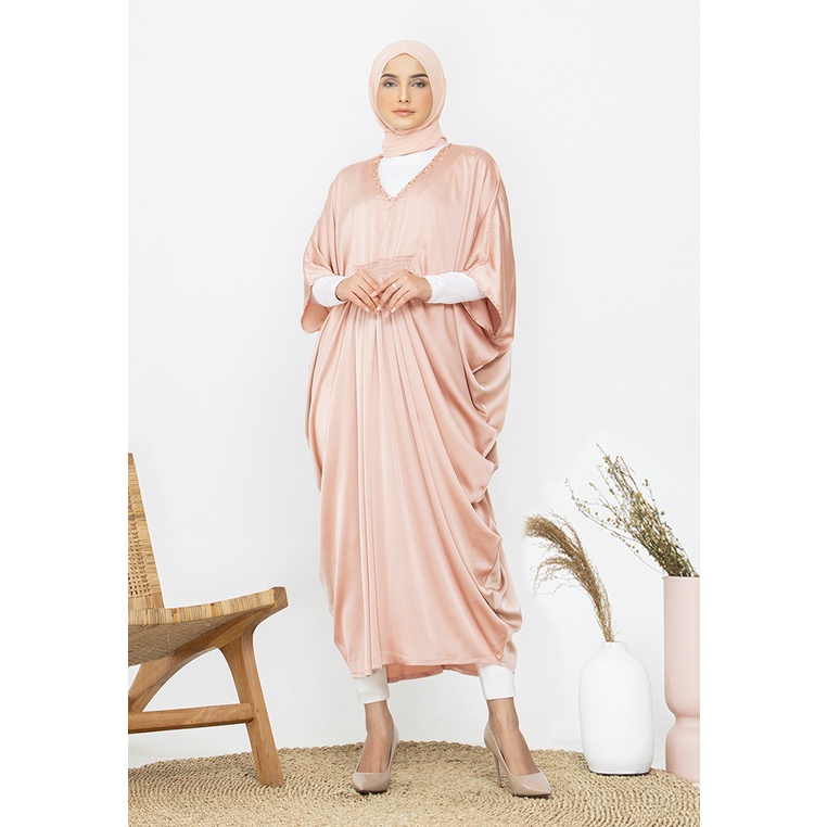 Urban Exchange Agniaa Kaftan Pink - Gamis Kaftan Wanita Pink Merah Muda