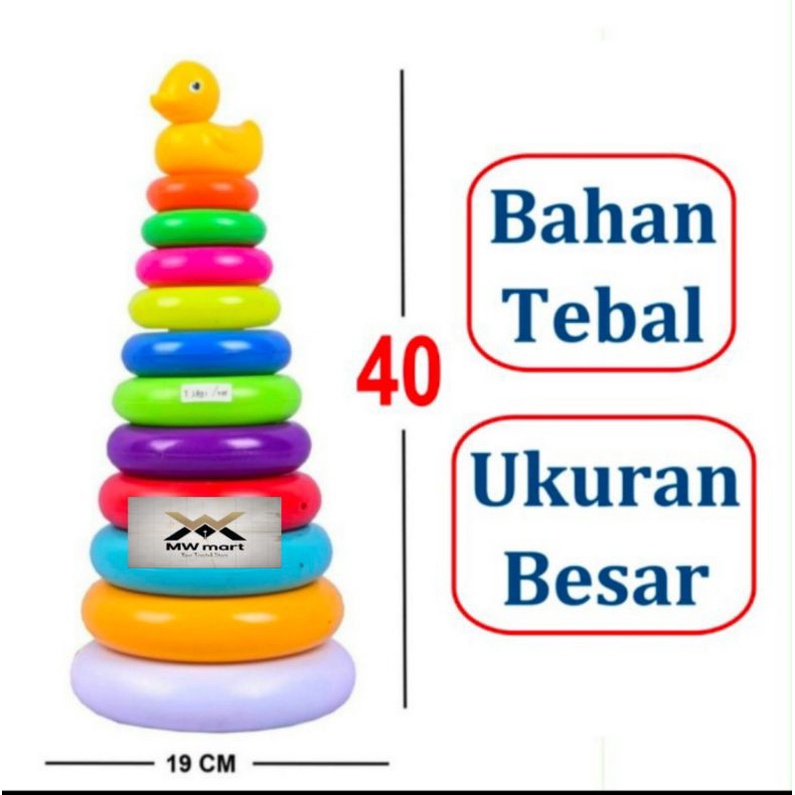 Mainan ring donut bebek jumbo