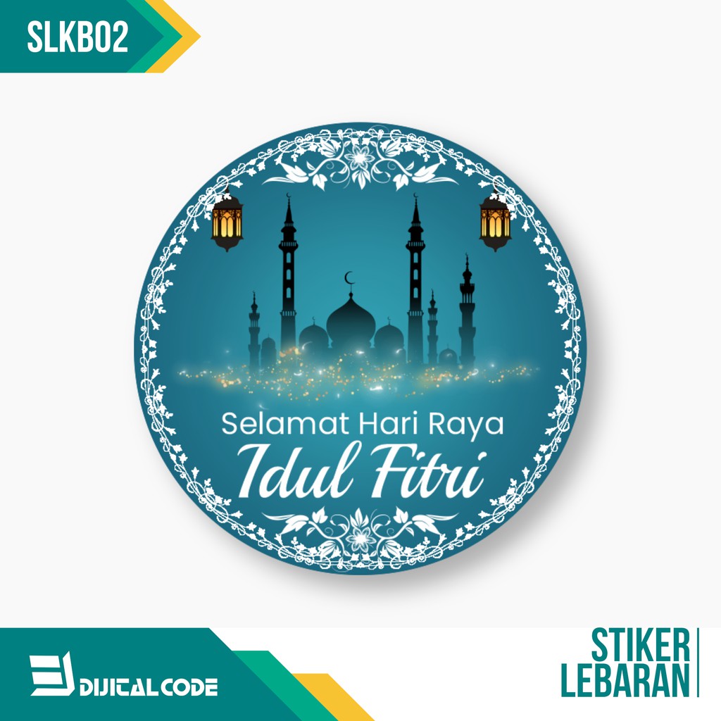 

SLKB02 Stiker Label Parcel Toples Kue Lebaran Idul Fitri Bentuk Bulat