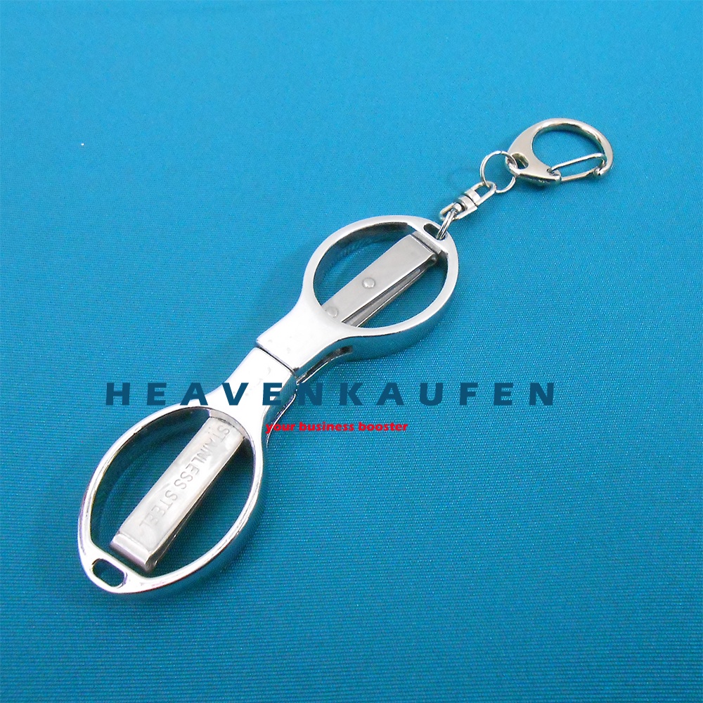 Gunting Lipat Mini Kecil Unik Lucu Stainless Steel Travel Trip Scissors Merek PIN