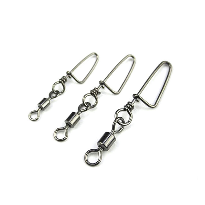 10pcs Kili-Kili Pancing Rolling Swivel Bahan Stainless Steel