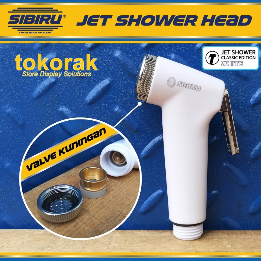 KEPALA JET SHOWER PUTIH SIBIRU - JET WASHER PVC - SEMPROTAN TOILET