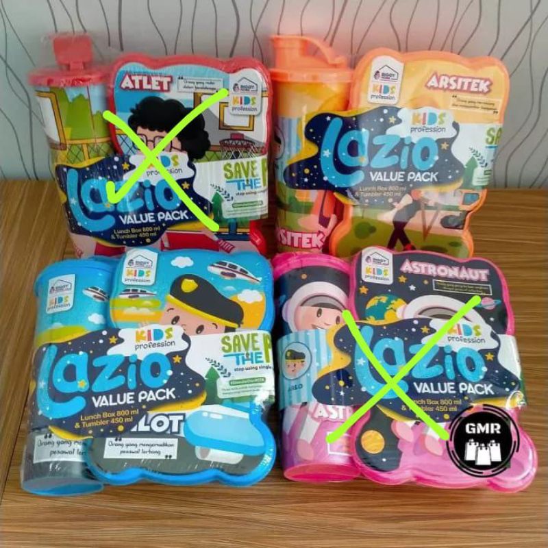 Tempat bekal set lazio / kotak makan set lazio