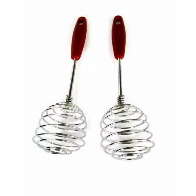 PROMO Pengocok Telur Kocokan Telur Spiral Stainless Tebal Pengocok Telur Kocokan Manual Adonan Kualitas Super Murah