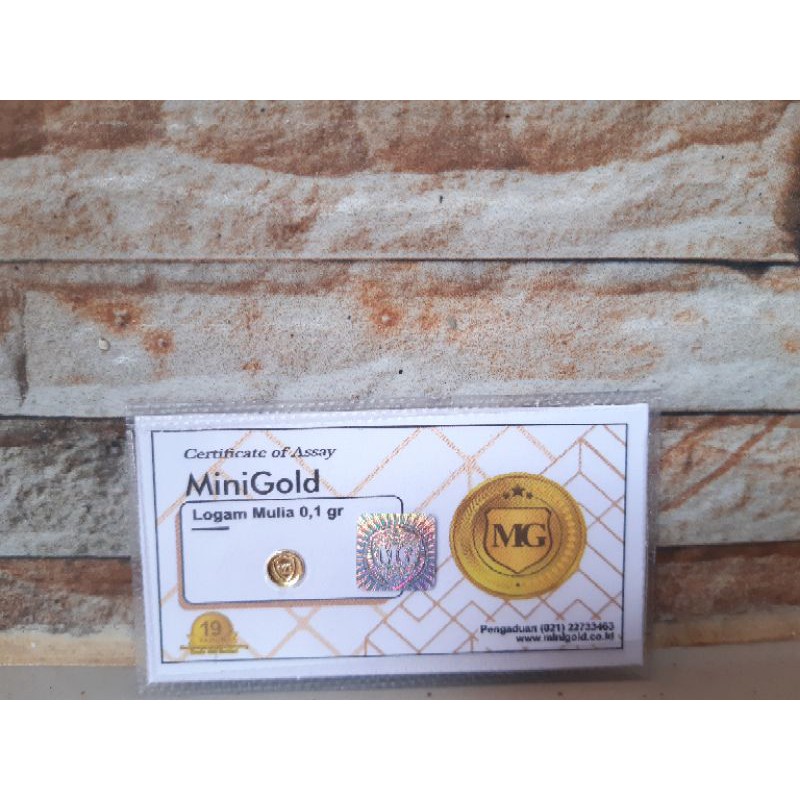 Emas 0,1 gram (MiniGold) 24 Karat