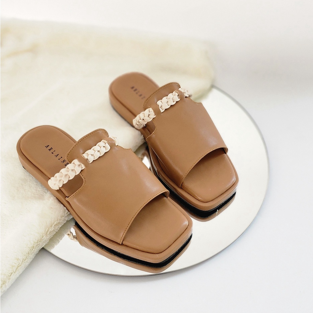 ARLAINE - NORA Platform Sandal / Sandal Wedges / Sandal Kepang