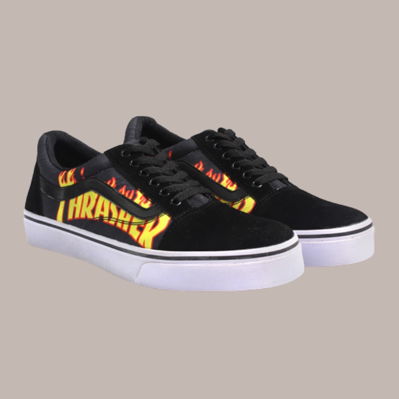 Sepatu Motif Vans Berkualitas Cowo Style Kasual Modern