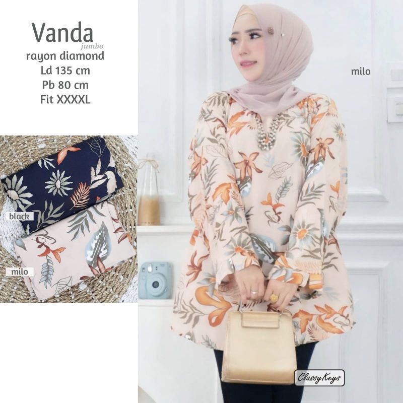 VANDA TUNIK WANITA JUMBO BY CLASSYKEYS