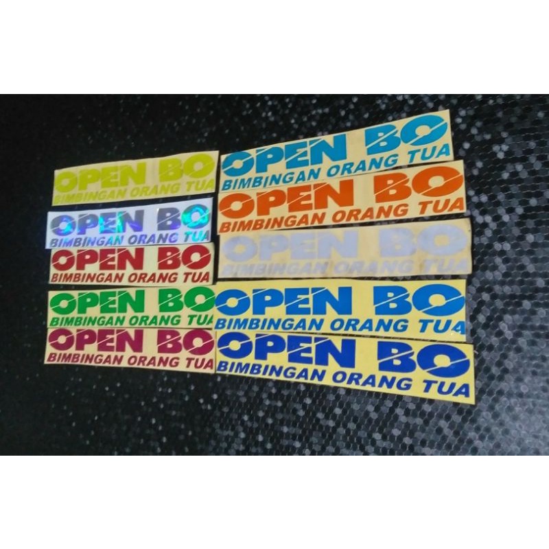 Stiker Open BO