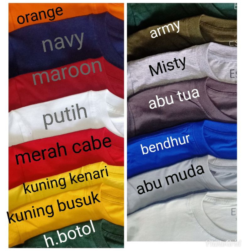 KAOS POLOS lengan pendek pria wanita COTTON COMBED 30S/ONECK/KAOS UNISEX/Kaos distro