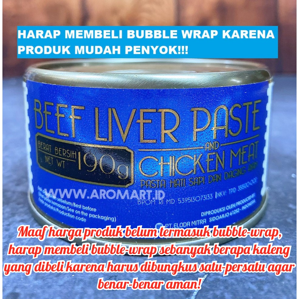 

Bernardi Beef Liver Paste (HARGA BELUM TERMASUK BUBBLE-WRAP!) - 190g