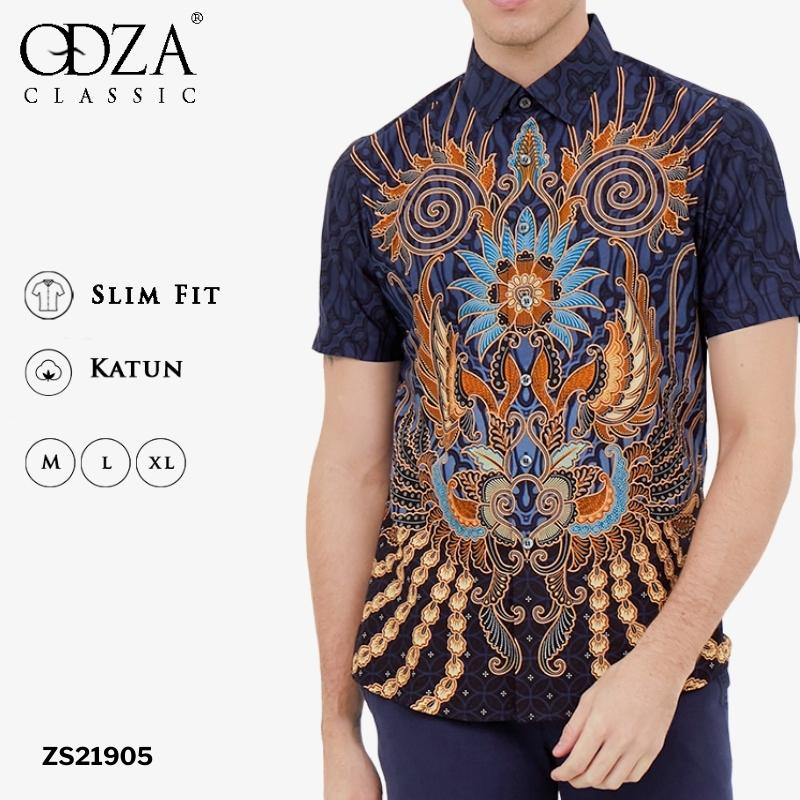 Kemeja Batik SLIMFIT Modern Pria Lengan Pendek Motif Korpri