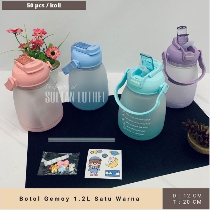 botol viral 1,2liter botol gemoy botol gradasi 1,2ltr