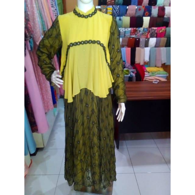 YELLOW DRESS ZANIA ELEGANS